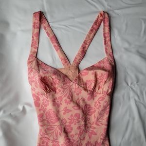 Laundry by Shelli Segal Pink Floral Silk Dress